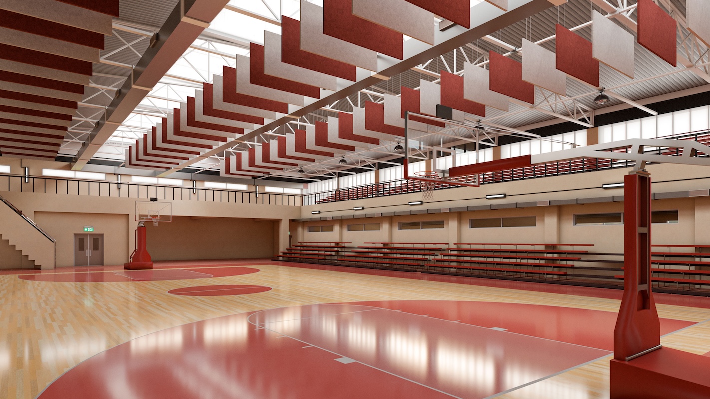 Fabric Wrapped Fiberglass Ceiling Baffles